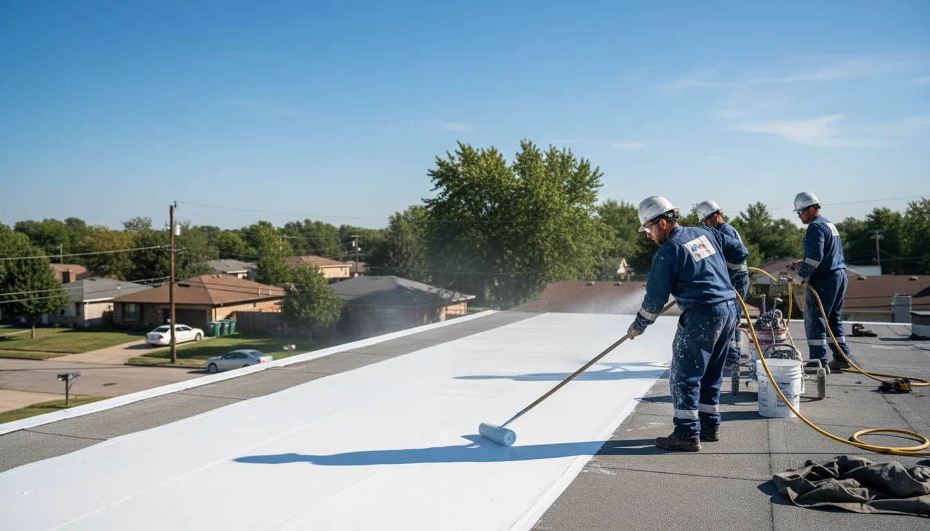 Commercial roof coating in Newark Valley, NY near me
